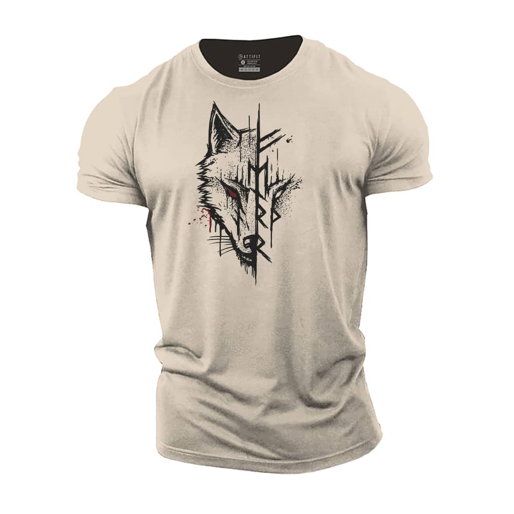 Viking Wolf Cotton T-shirt