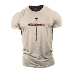 Nail Cross Cotton T-Shirt