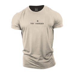 Try Harder Cotton T-Shirt