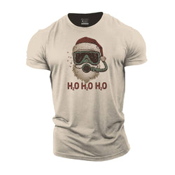 Diving Santa Cotton T-Shirt