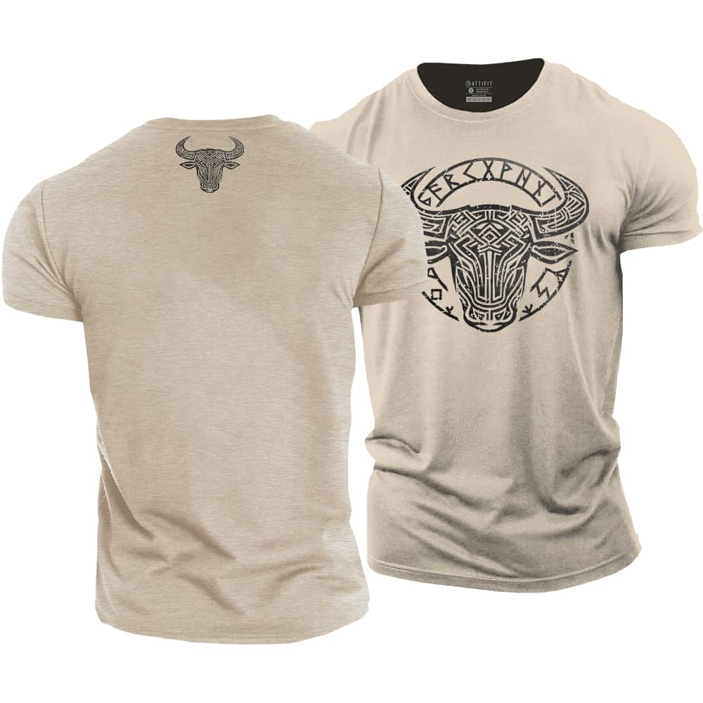 Viking Bull Cotton T-Shirt