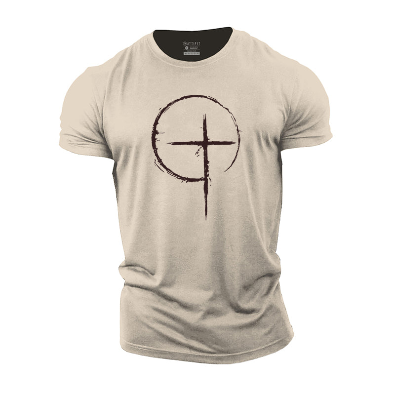 Simple Cross Cotton T-Shirt