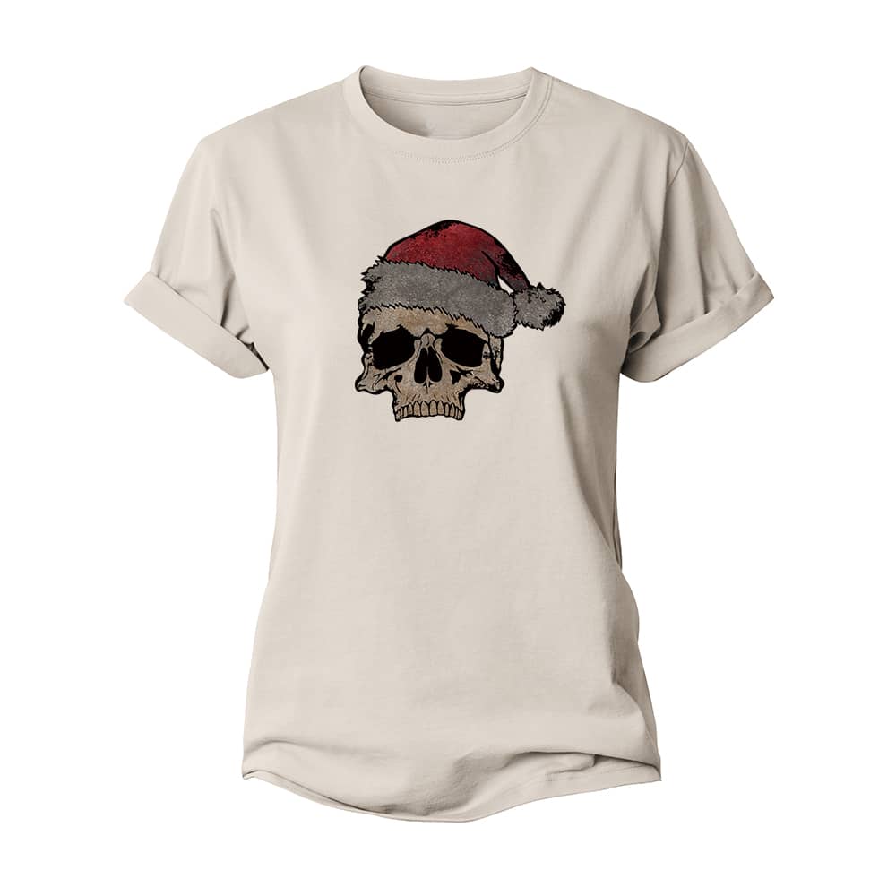 Christmas Skull Women's Cotton T-Shirt