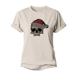 Christmas Skull Women's Cotton T-Shirt