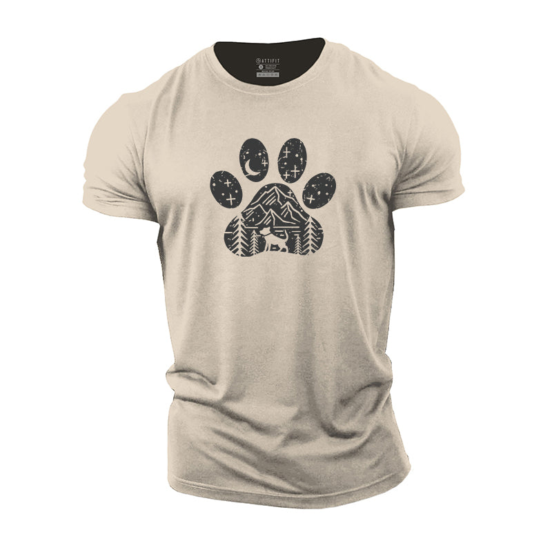 Dog Under The Stars Cotton T-Shirt