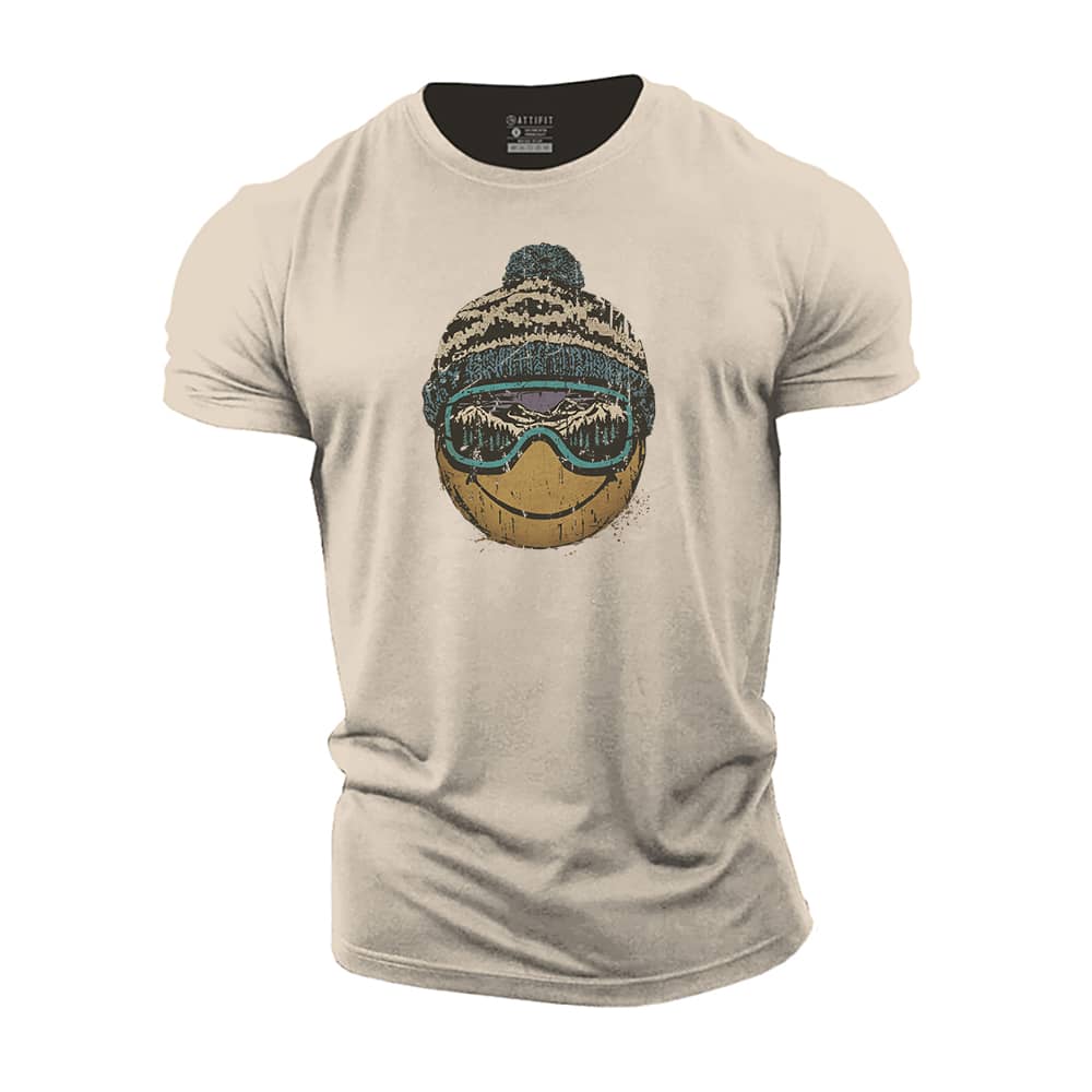 Ski Goggles Smiley Cotton T-shirt