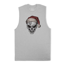 Christmas Football Skull Tank