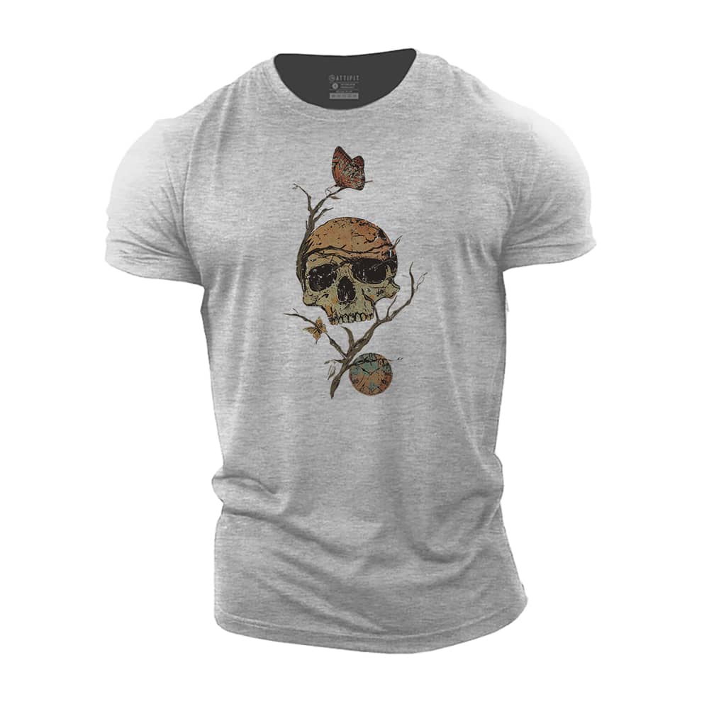 Reborn Skull Cotton T-Shirt