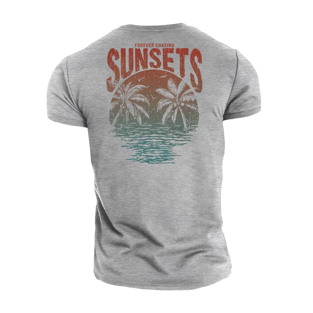 Forever Chasing Sunsets Cotton T-Shirt