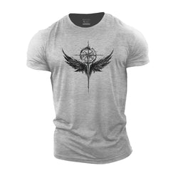 Compass Wings Cotton T-Shirt