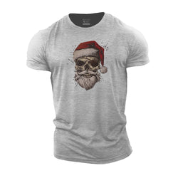 Christmas Pirate Skull Cotton T-Shirt