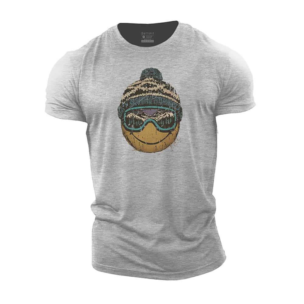 Ski Goggles Smiley Cotton T-shirt