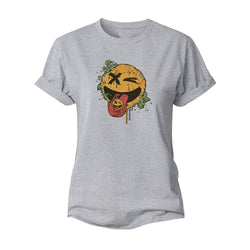 Smiley Stick Out Tongue Women's Cotton T-Shirt