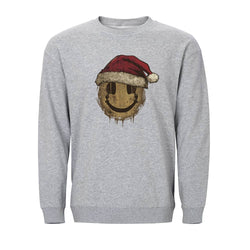 Christmas Headphones Smiley Crewneck Sweatshirt