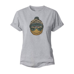 Ski Goggles Smiley Women's Cotton T-Shirt