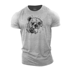 Bear Skull Cotton T-Shirt