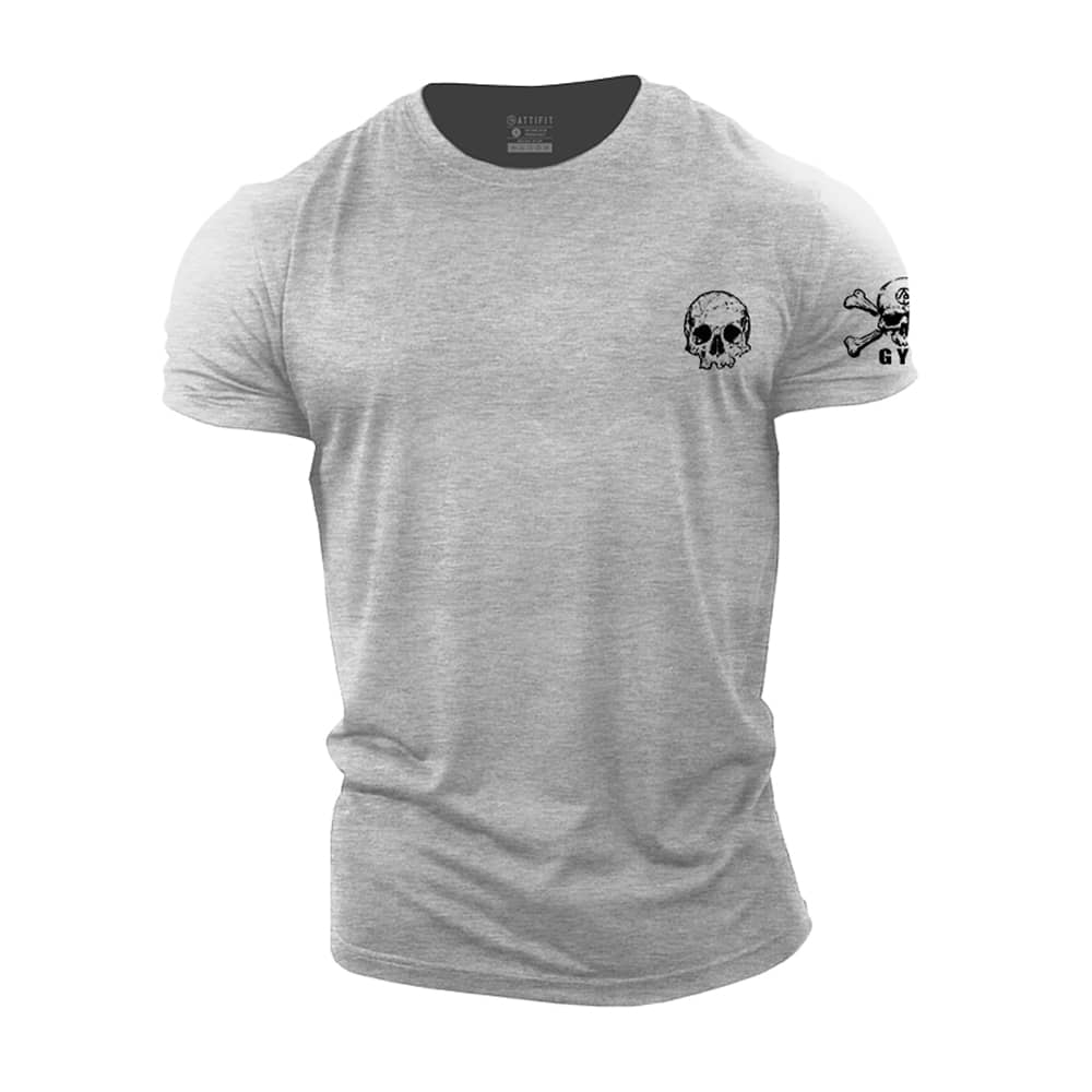 Mini Simple Skull Cotton T-Shirt