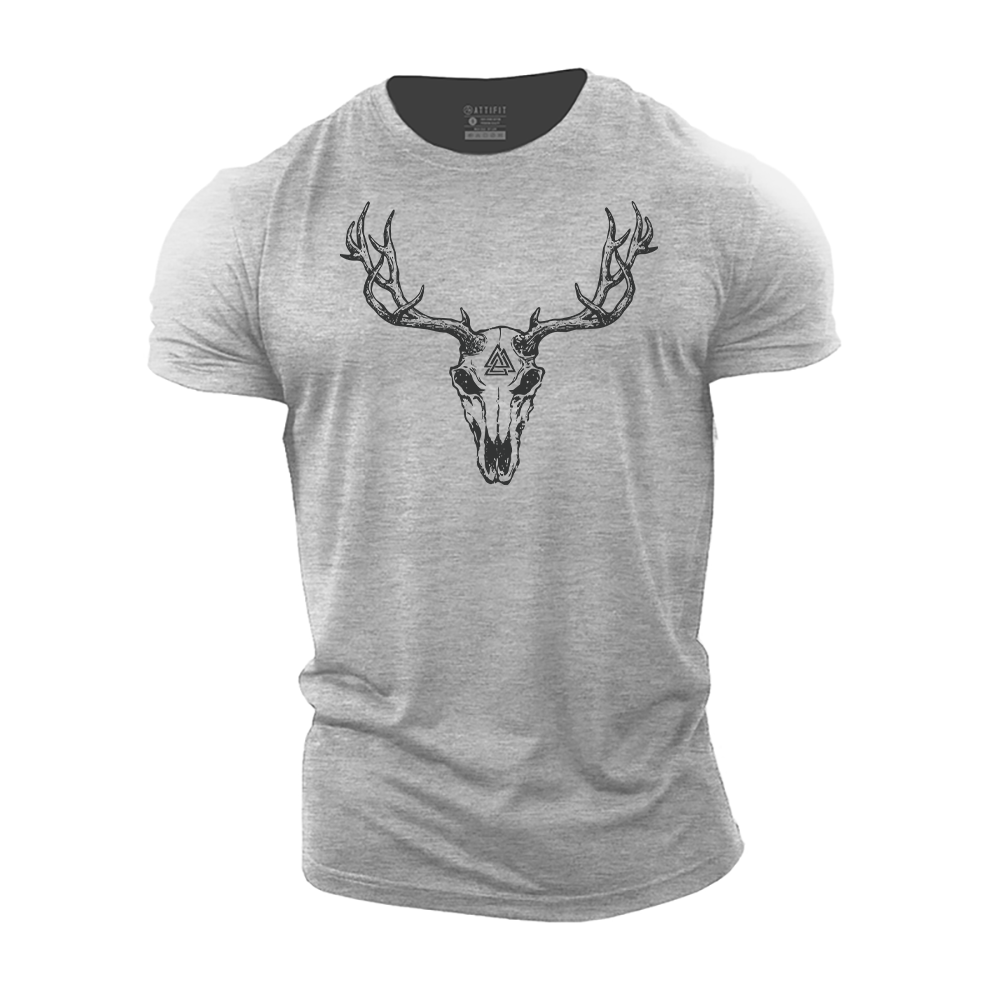 Viking Deer Cotton T-Shirt