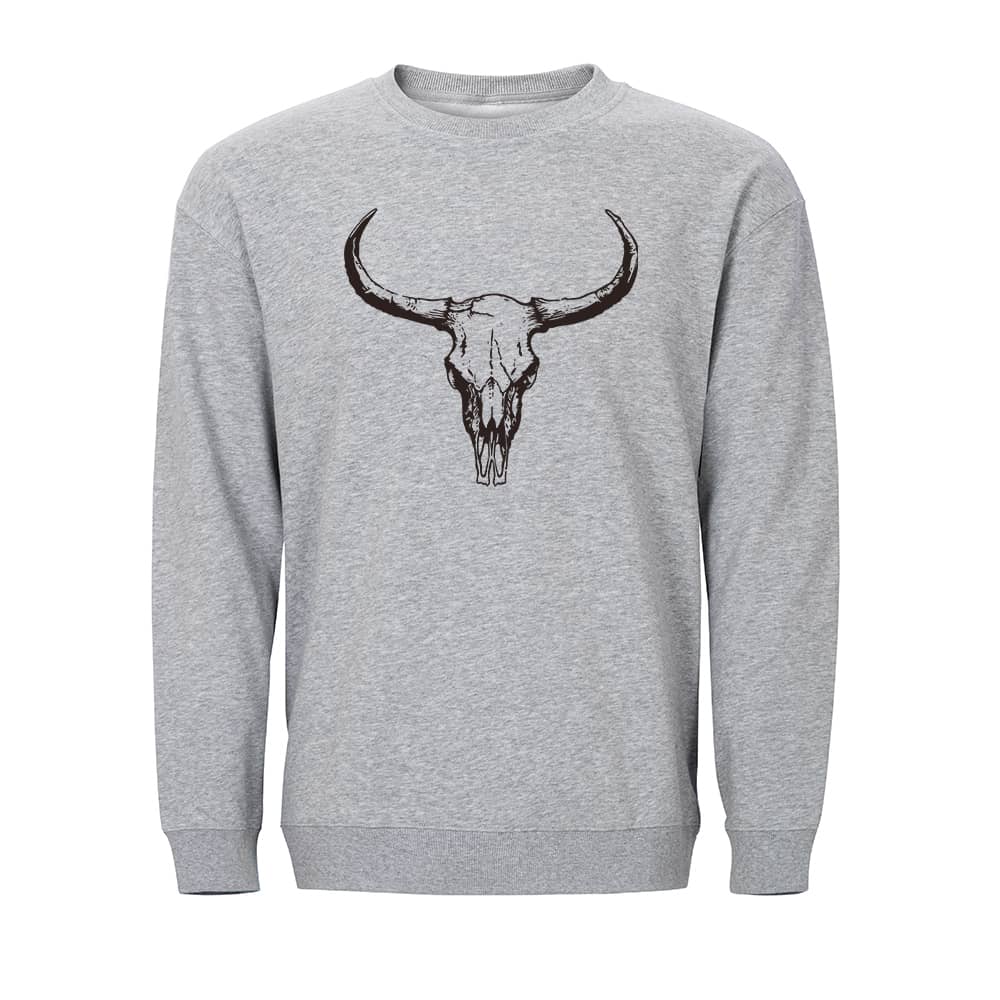 Bull Skull Crewneck Sweatshirt