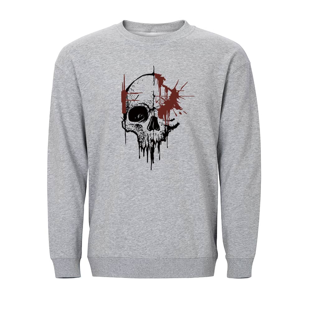 Dripping Skull Crewneck Sweatshirt