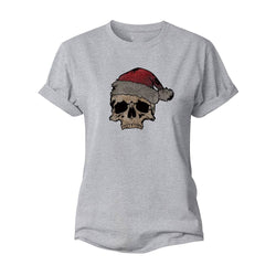 Christmas Skull Women's Cotton T-Shirt