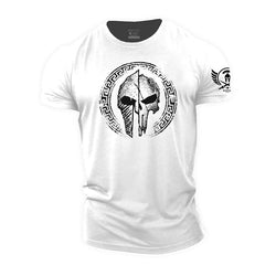 Greece Fretwork Totem Spartan Cotton T-Shirt