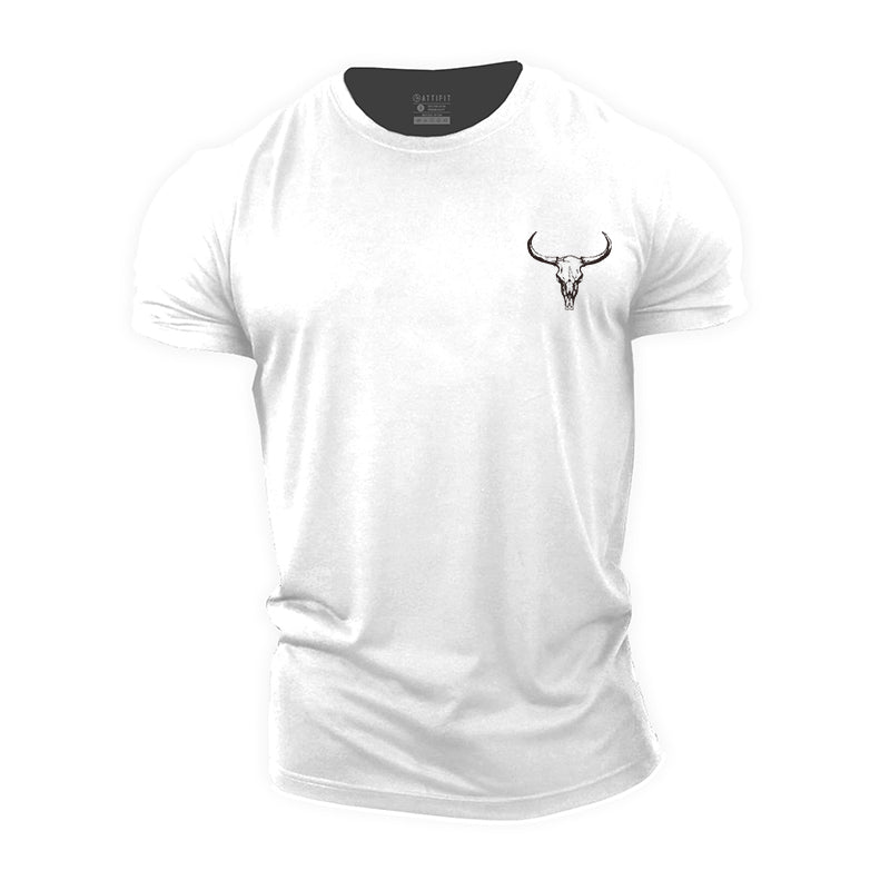 Mini Bull Skull Cotton T-Shirt