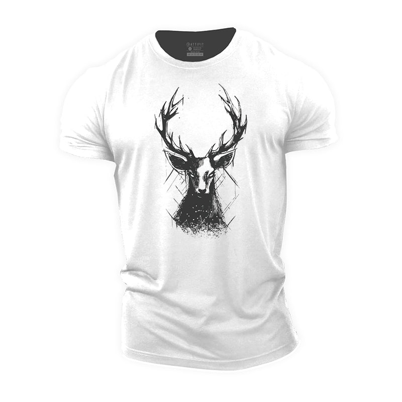 Jungle Elk Cotton T-Shirt