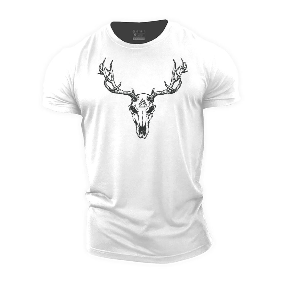 Viking Deer Cotton T-Shirt