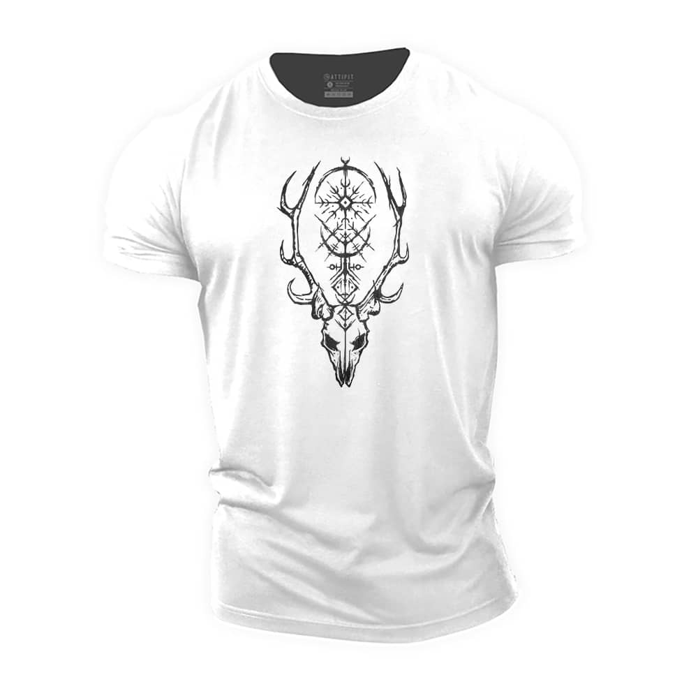 Viking Elk Cotton T-Shirt