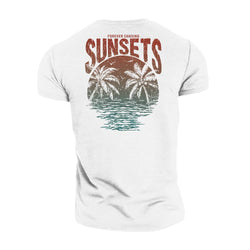 Forever Chasing Sunsets Cotton T-Shirt