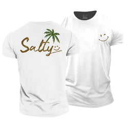 Salty Smiley Cotton T-Shirt