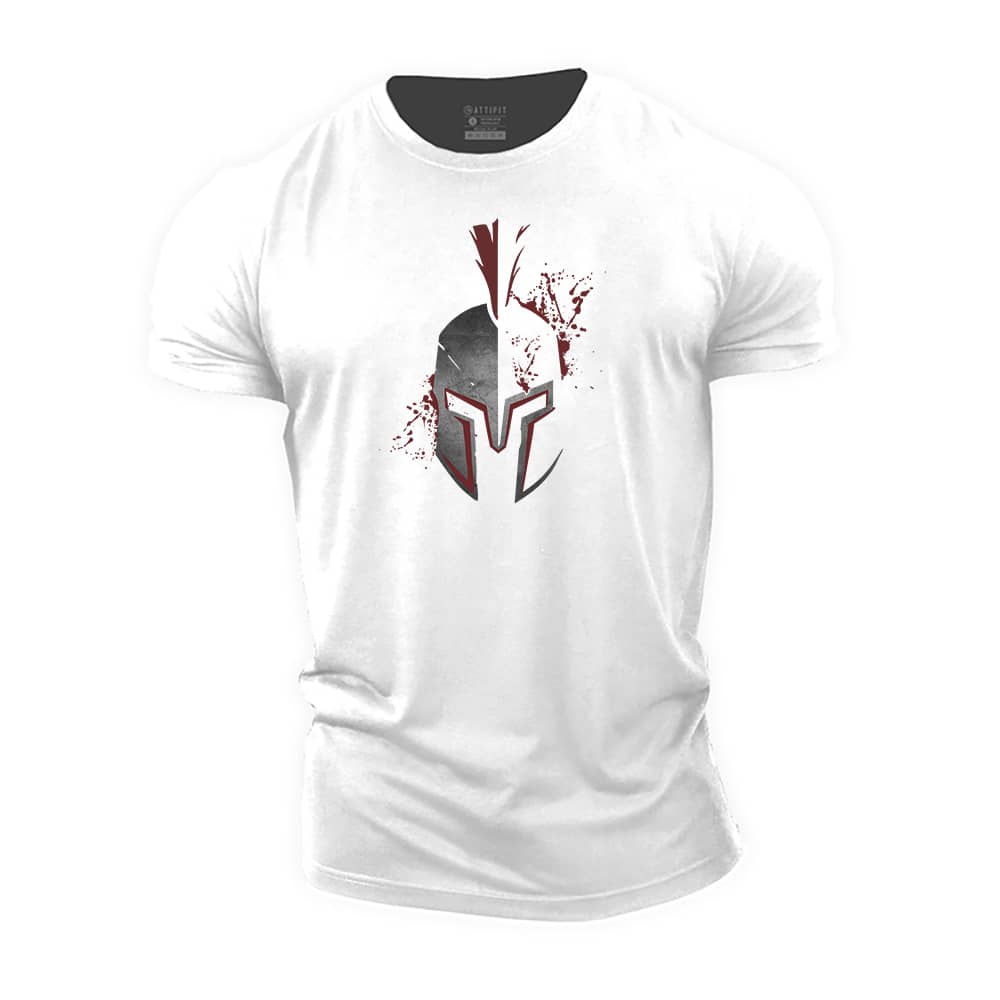 Cool Spartan Helmet Cotton T-Shirt