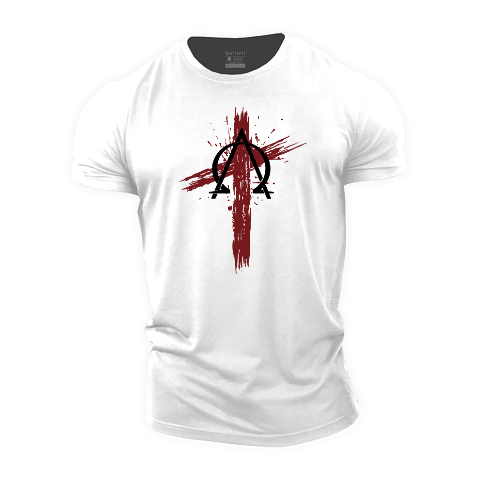 Alpha and Omega Cross Cotton T-Shirt