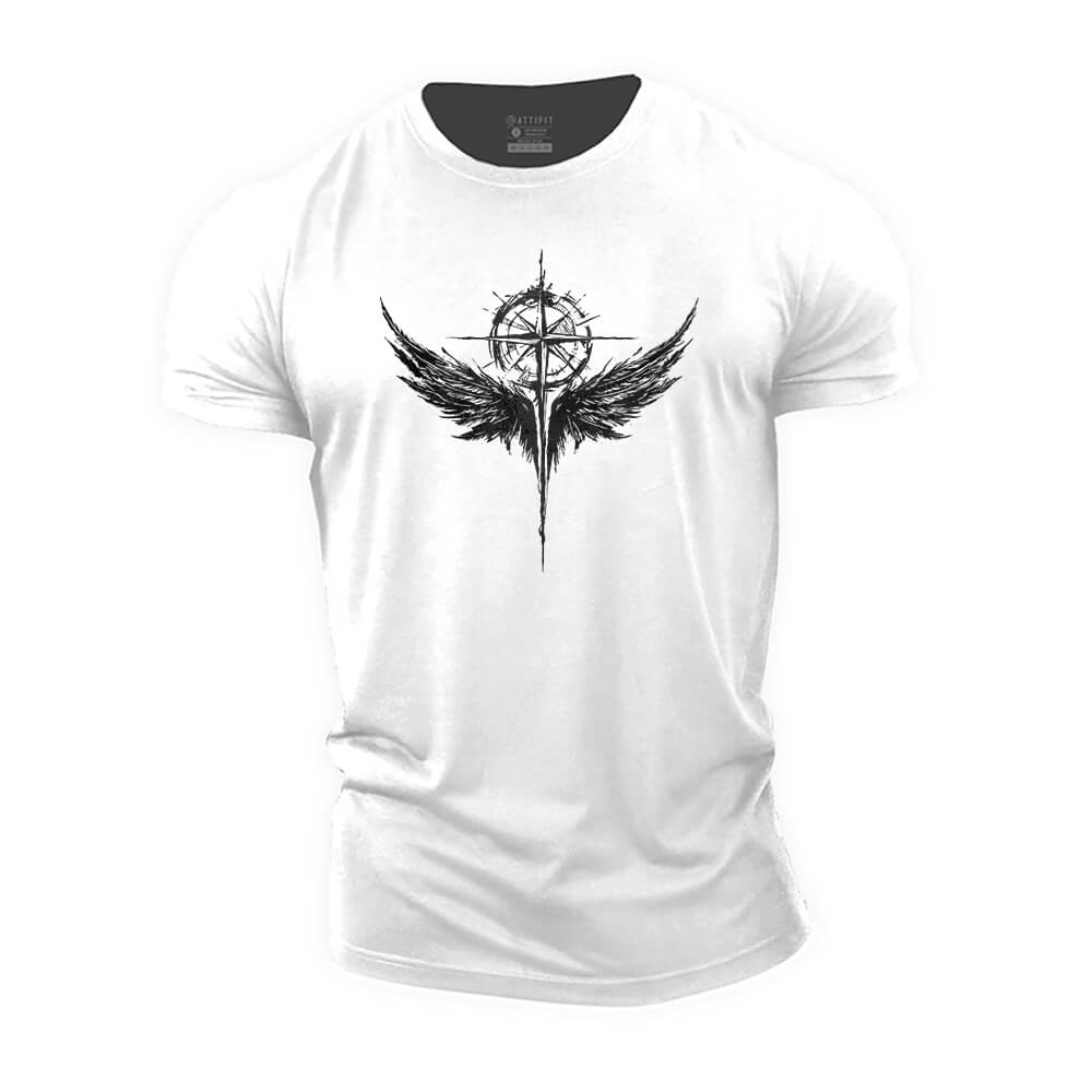 Compass Wings Cotton T-Shirt