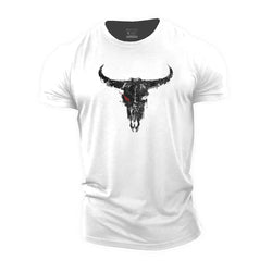 Ink-textured Bull Cotton T-Shirt