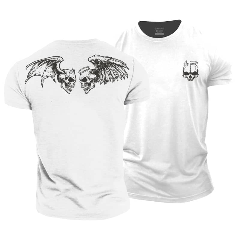 Angel And Devil Cotton T-Shirt