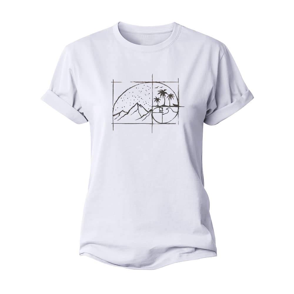 Natural Golden Ratio Women's Cotton T-Shirt