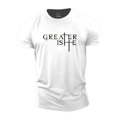 Greater Is He Cotton T-Shirt