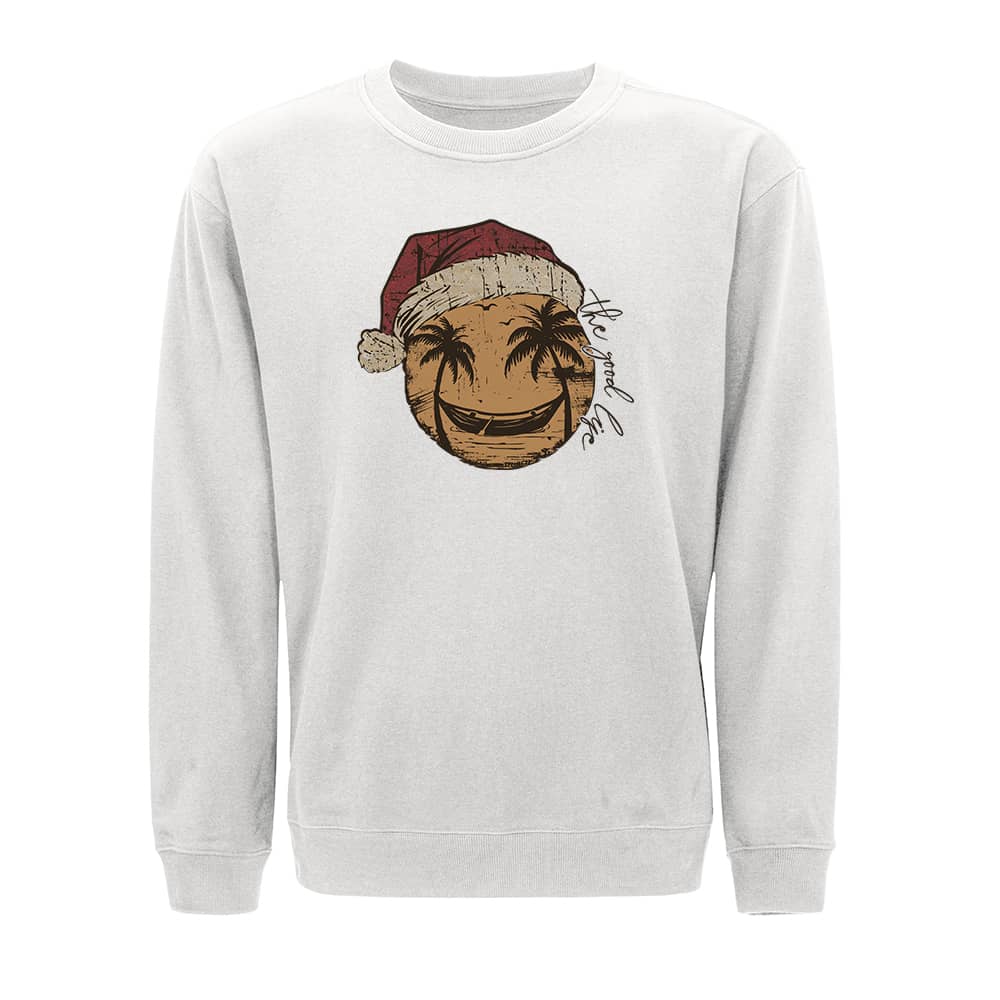 Christmas Smiley Tree Crewneck Sweatshirt