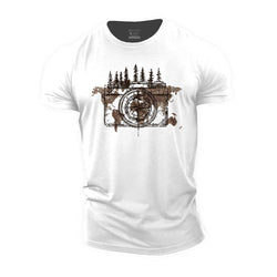 Camera Compass Cotton T-Shirt