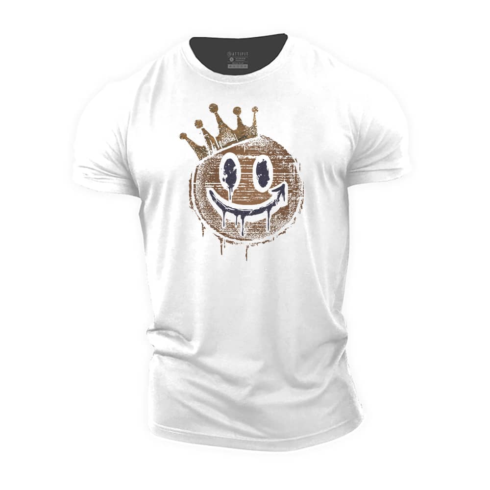 Crown Smiley Cotton T-Shirt