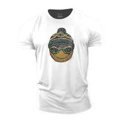 Ski Goggles Smiley Cotton T-shirt