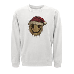 Christmas Headphones Smiley Crewneck Sweatshirt