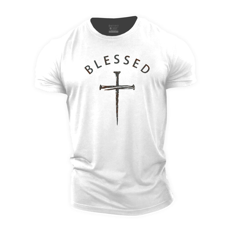 Blessed Cross Cotton T-Shirt