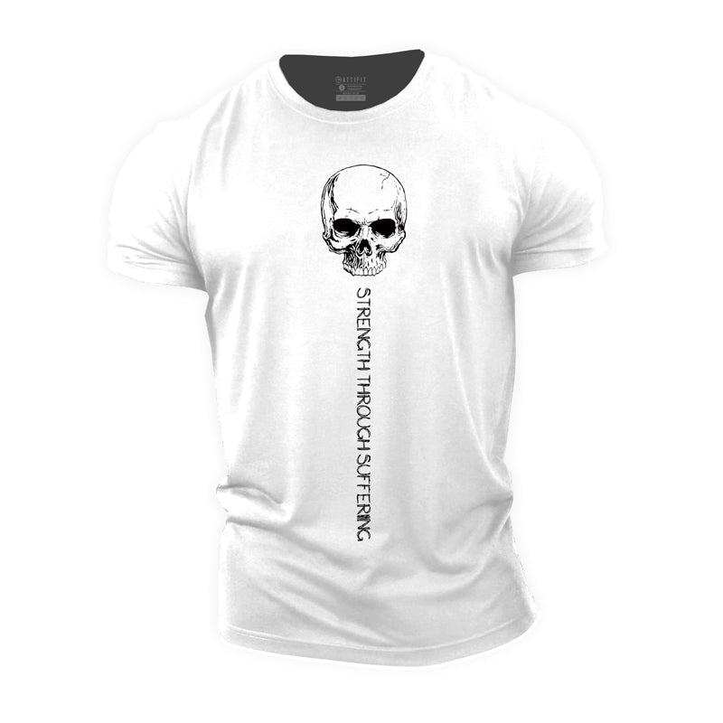 Skull Strength Cotton T-Shirt