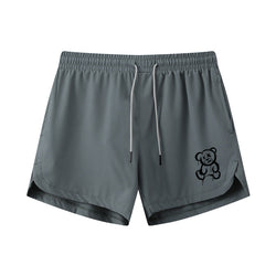 Simple Bear Graphic Shorts