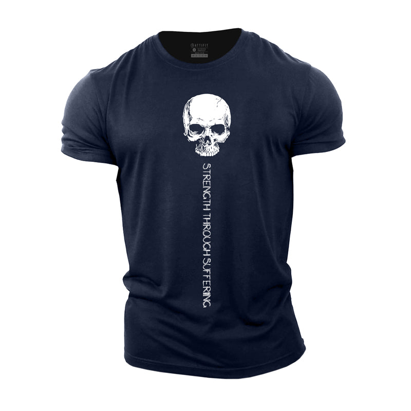 Skull Strength Cotton T-Shirt