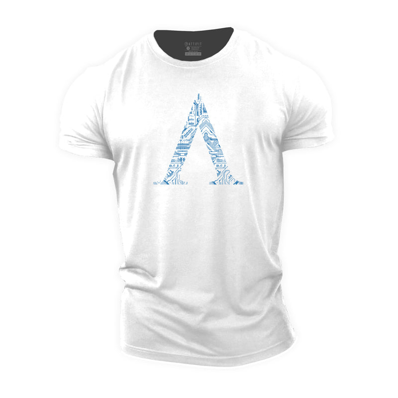 Letter A Cotton T-Shirt