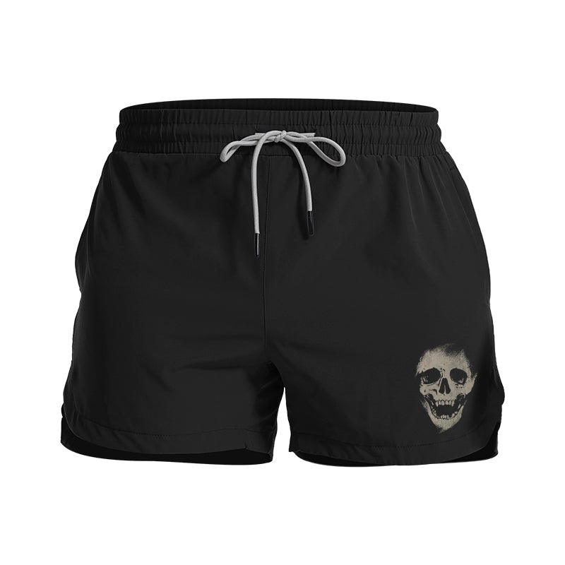 Skull Graphic Shorts